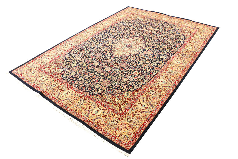 Black Kirman 6' 1 x 8' 10 - No. 44824 - ALRUG Rug Store
