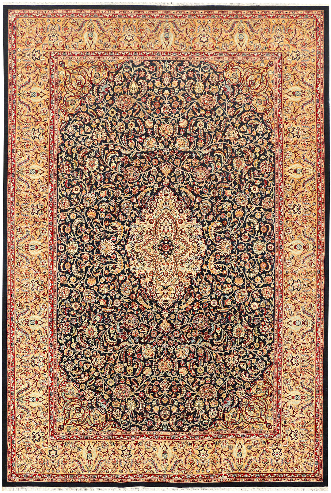 Black Kirman 6' 1 x 8' 10 - No. 44824 - ALRUG Rug Store