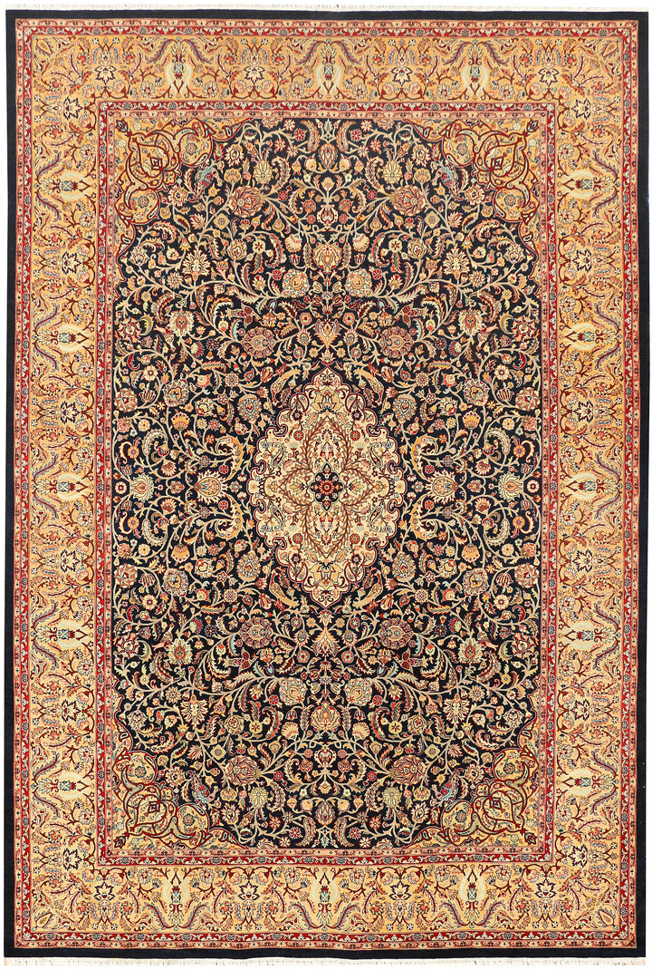 Black Kirman 6' 1 x 8' 10 - No. 44824 - ALRUG Rug Store