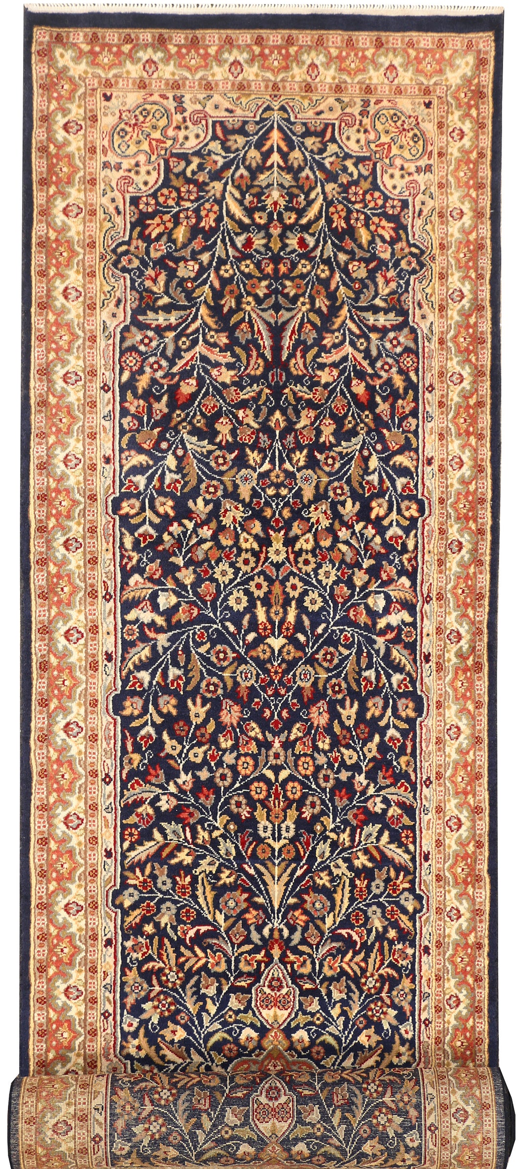 Midnight Blue Mahal 2' 7 x 12' - No. 44852 - ALRUG Rug Store