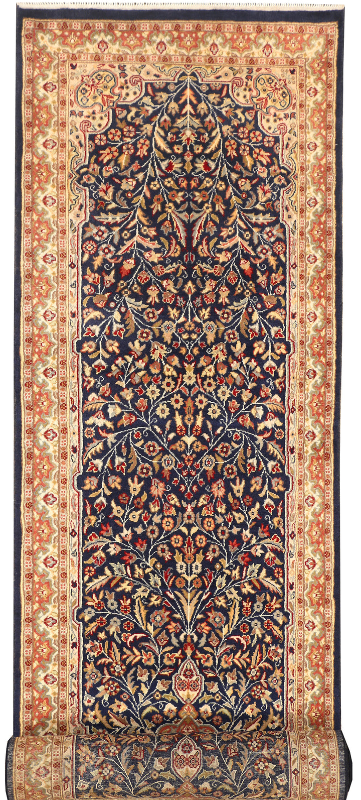 Midnight Blue Mahal 2'  7" x 12' " - No. QA40753