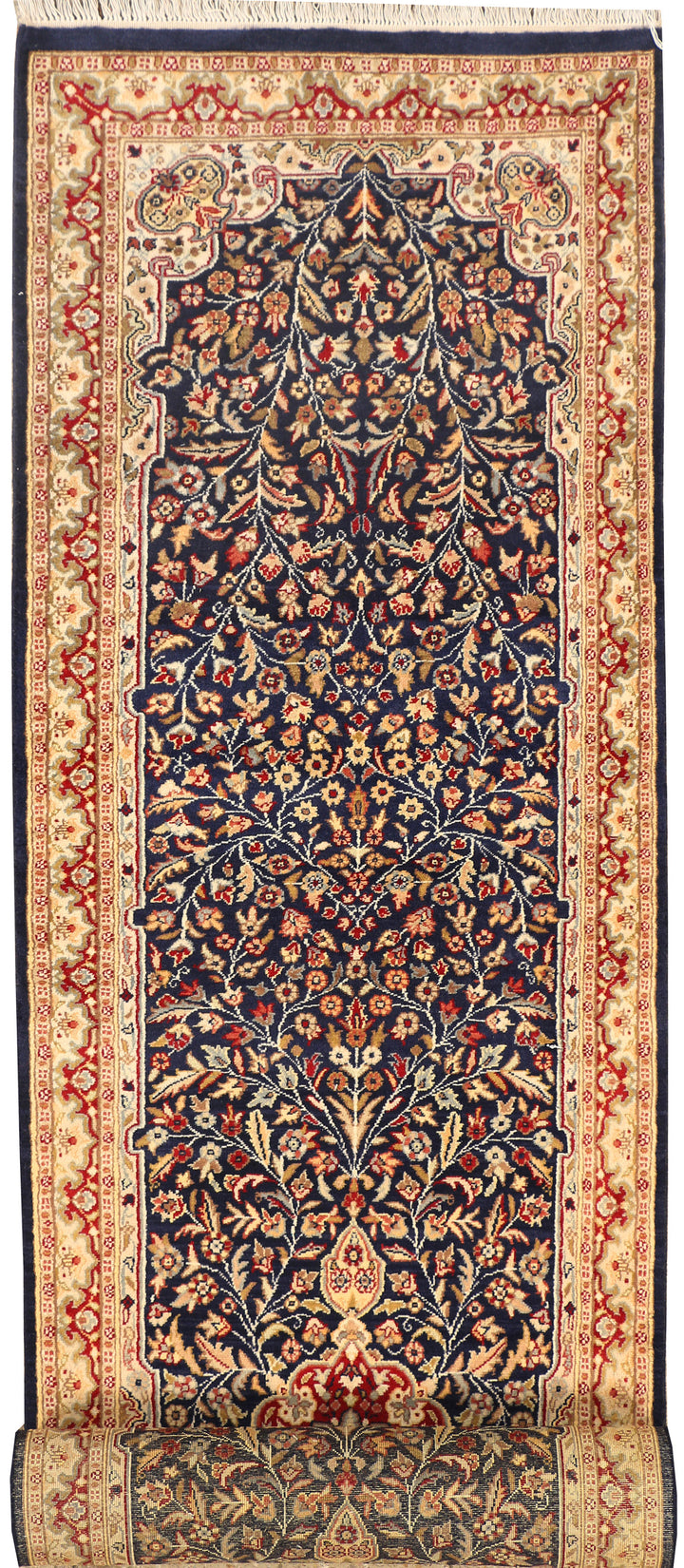 Midnight Blue Mahal 2' 7 x 11' 11 - No. 44859 - ALRUG Rug Store