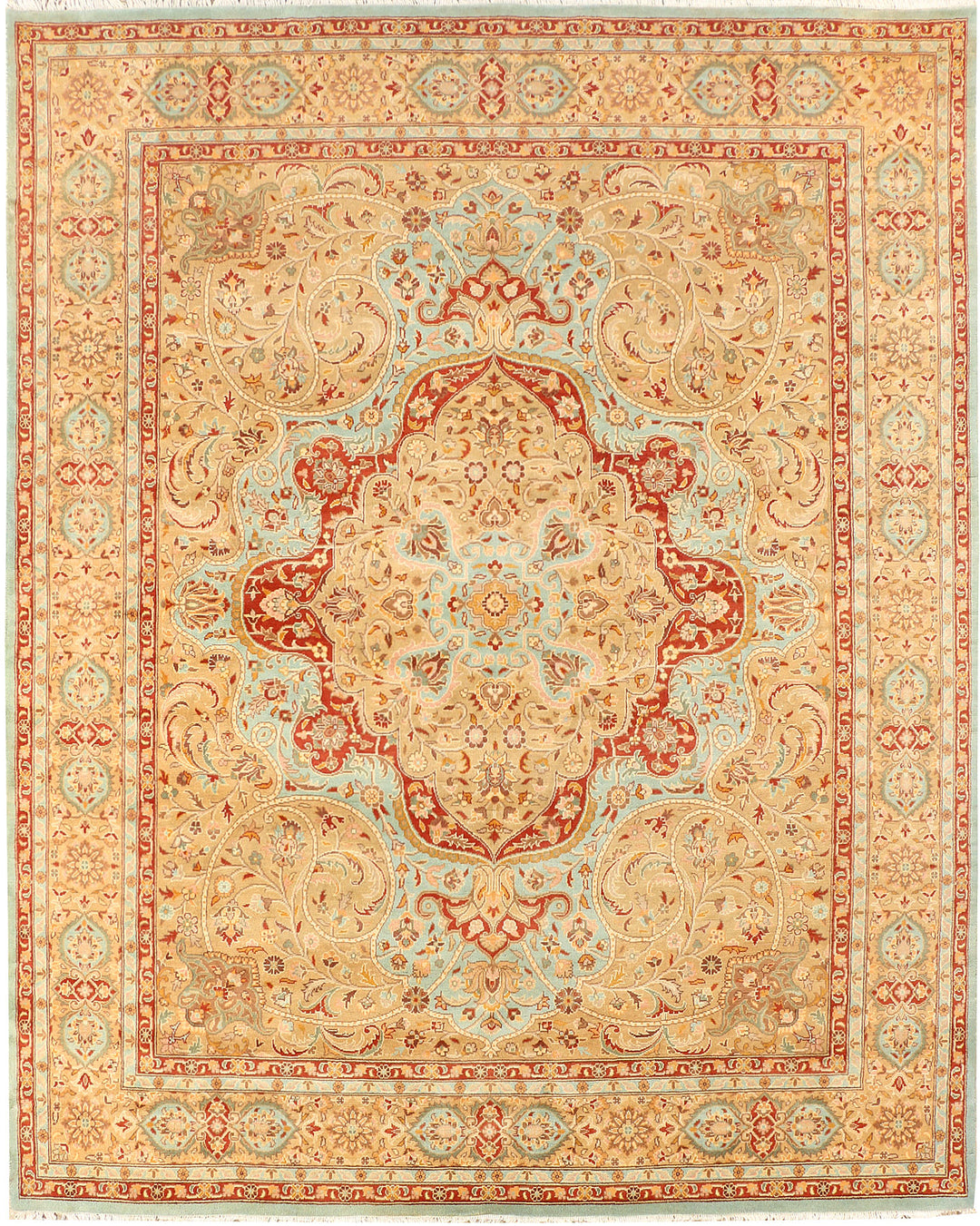 Powder Blue Kirman 8' 2 x 10' 1 - No. 44862 - ALRUG Rug Store