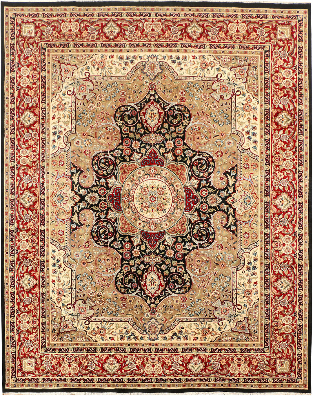 Black Isfahan 8' x 10' 1 - No. 44876 - ALRUG Rug Store