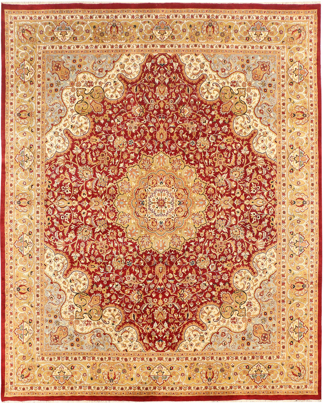 Firebrick Isfahan 7' 10 x 9' 10 - No. 44877 - ALRUG Rug Store