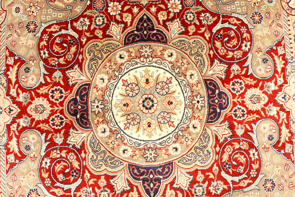 Firebrick Isfahan 8' 1 x 10' 7 - No. 44878 - ALRUG Rug Store