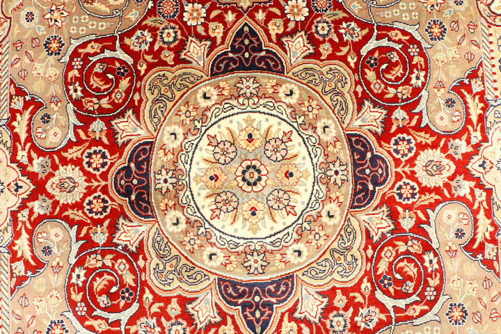 Firebrick Isfahan 8' 1 x 10' 7 - No. 44878 - ALRUG Rug Store