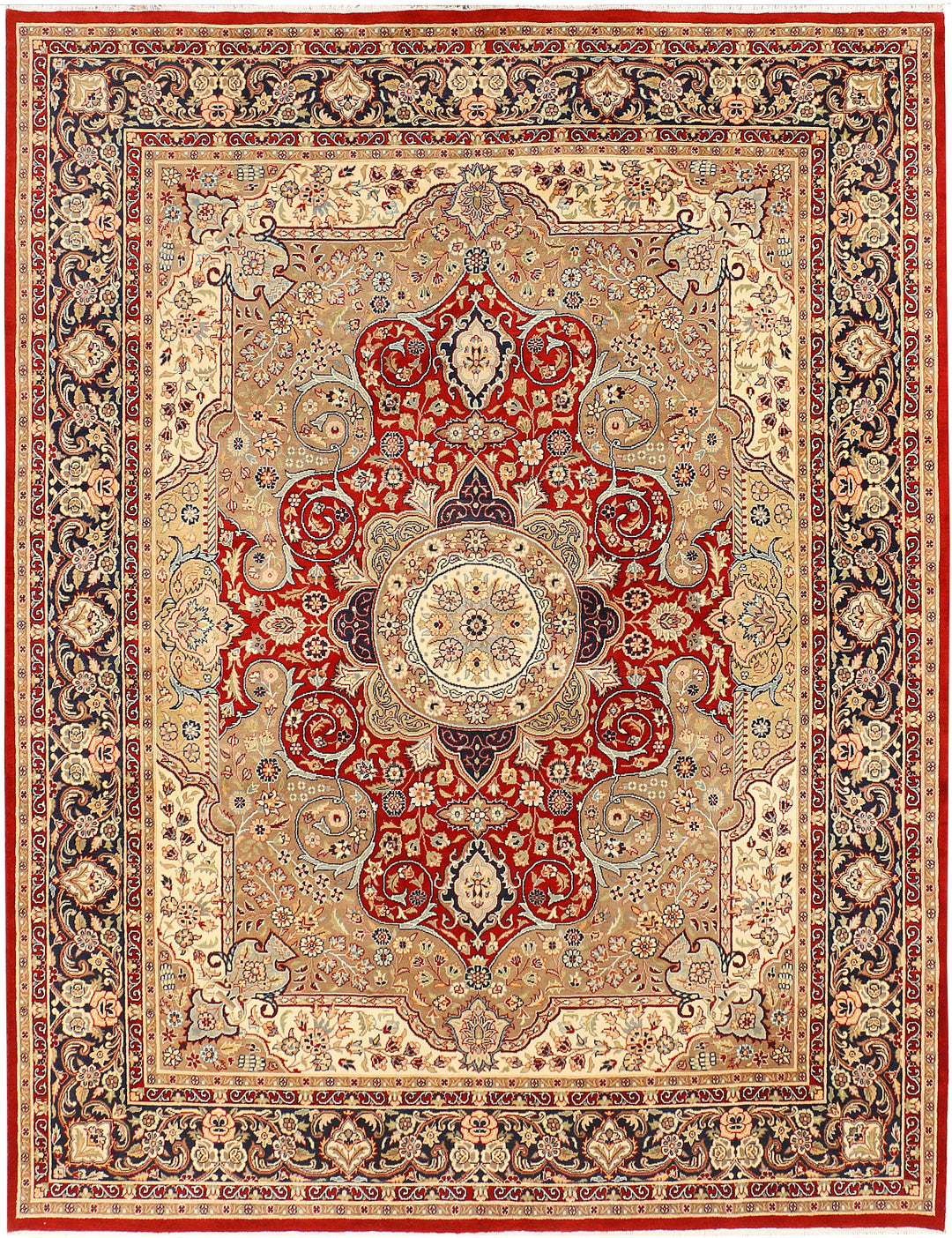 Firebrick Isfahan 8' 1 x 10' 7 - No. 44878 - ALRUG Rug Store