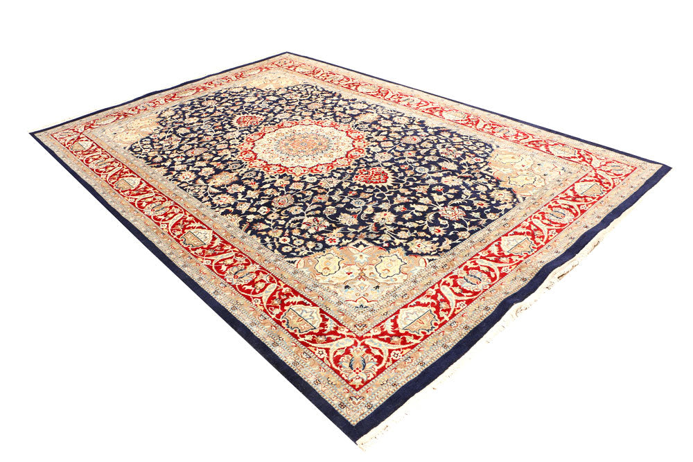 Black Kashan 6' 11 x 10' 1 - No. 44883 - ALRUG Rug Store