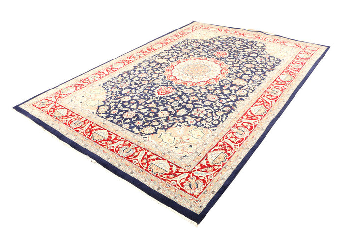 Black Kashan 6' 11 x 10' 1 - No. 44883 - ALRUG Rug Store