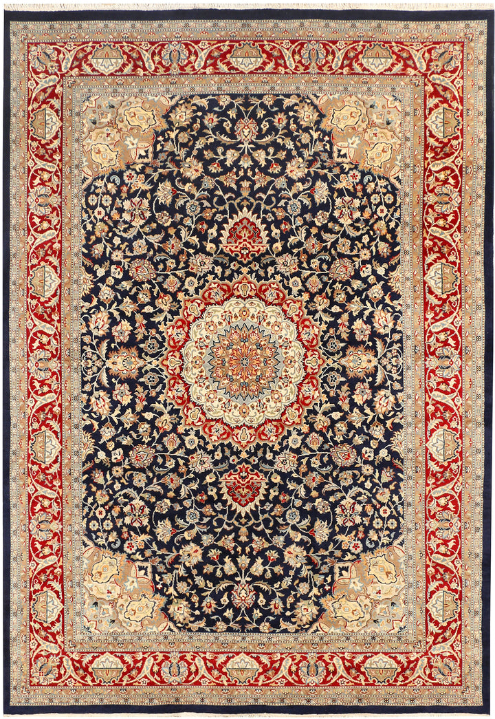 Black Kashan 6' 11 x 10' 1 - No. 44883 - ALRUG Rug Store
