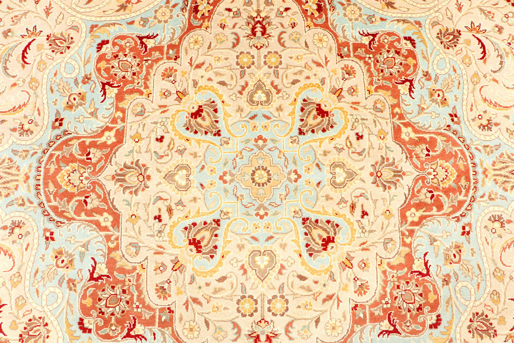 Powder Blue Kirman 9' 1 x 12' 2 - No. 44886 - ALRUG Rug Store