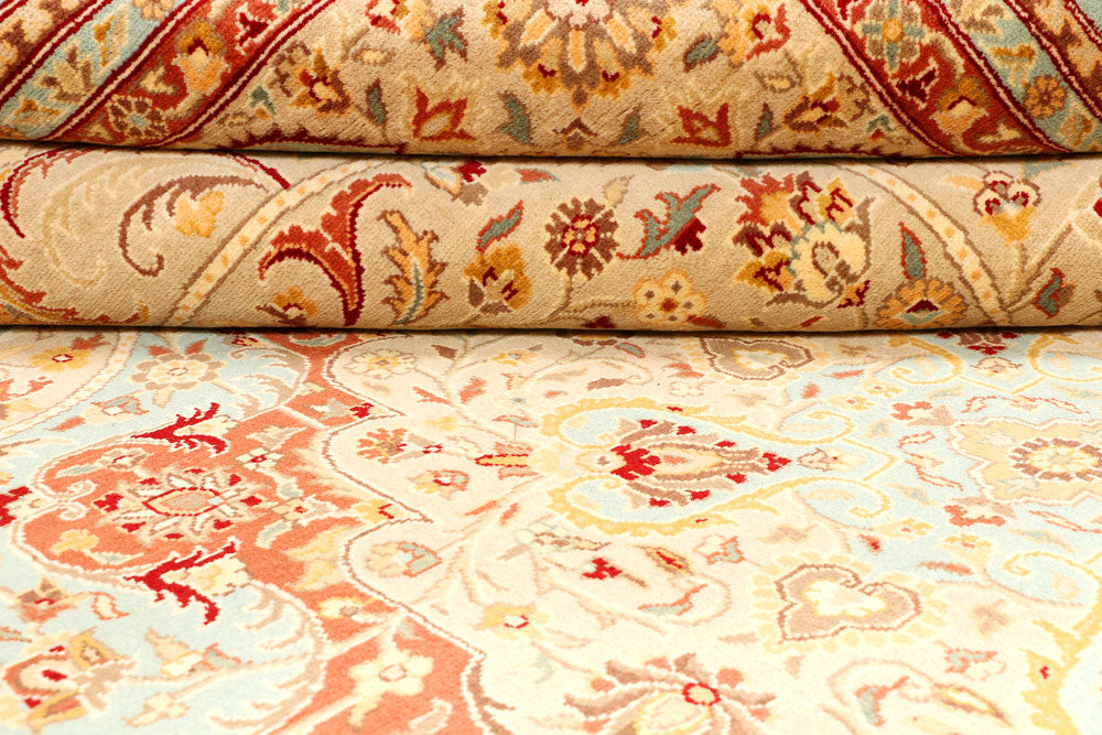 Powder Blue Kirman 9' 1 x 12' 2 - No. 44886 - ALRUG Rug Store