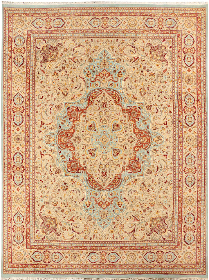 Powder Blue Kirman 9' 1 x 12' 2 - No. 44886 - ALRUG Rug Store