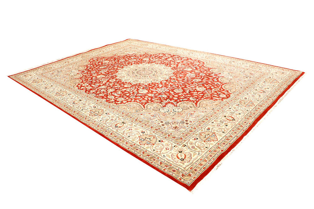 Orange Red Isfahan 8'  11" x 12'  2" - No. QA43138