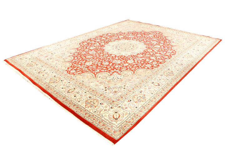 Orange Red Isfahan 8' 11 x 12' 2 - No. 44893 - ALRUG Rug Store