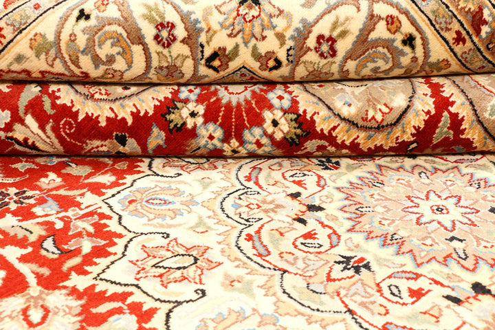 Orange Red Isfahan 8' 11 x 12' 2 - No. 44893 - ALRUG Rug Store