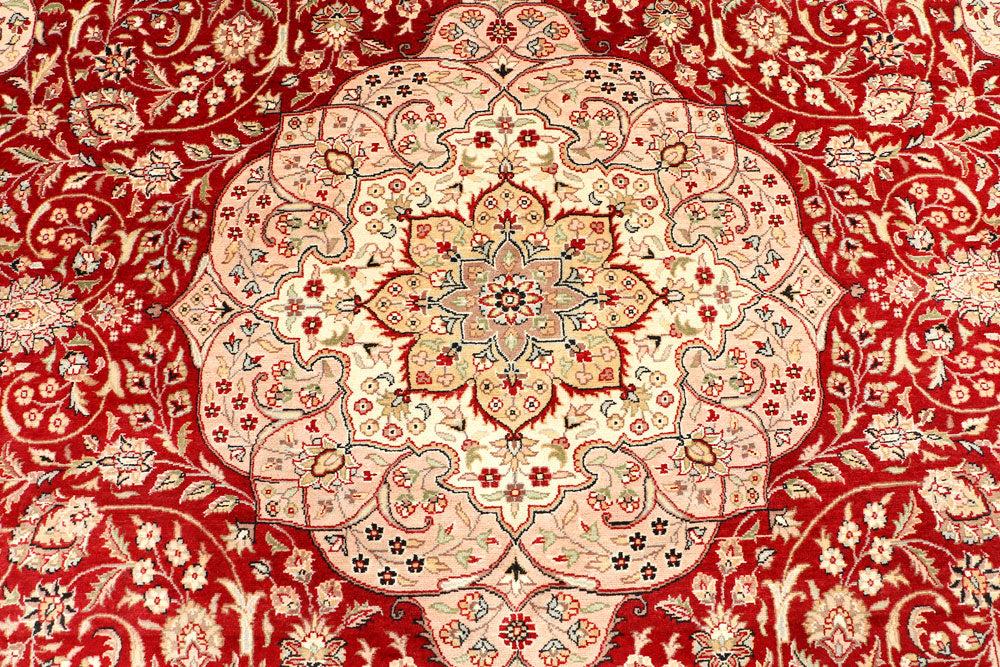 Firebrick Isfahan 9' x 11' 11 - No. 44898 - ALRUG Rug Store