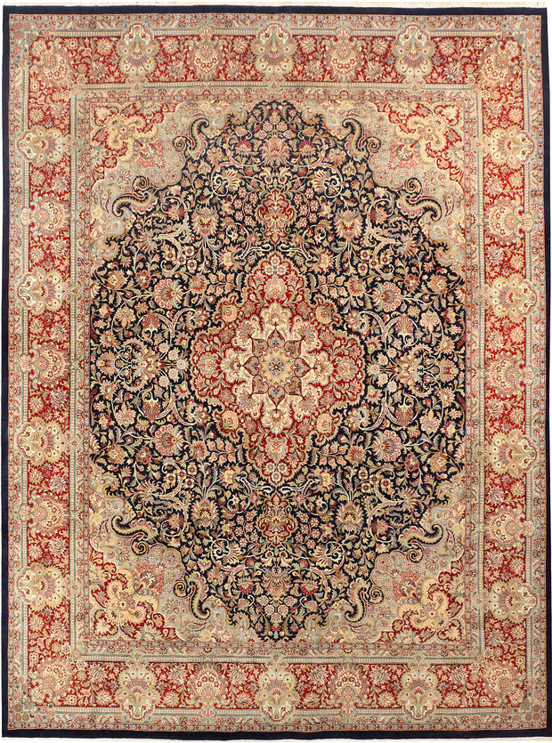 Black Isfahan 9' 1 x 12' 3 - No. 44908 - ALRUG Rug Store