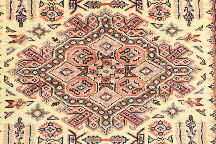 Light Goldenrod Yellow Kafkazi 5' 3 x 8' 4 - No. 44911 - ALRUG Rug Store
