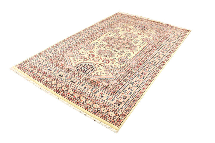 Light Goldenrod Yellow Kafkazi 5' 3 x 8' 4 - No. 44911 - ALRUG Rug Store