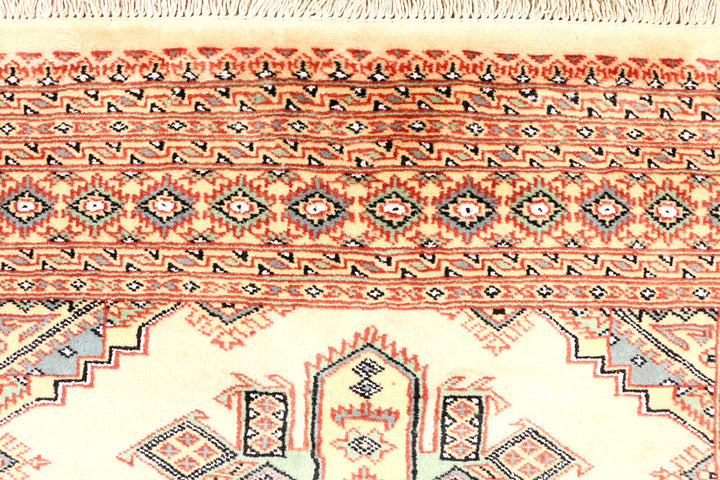Blanched Almond Kafkazi 4' 1 x 6' 1 - No. 44925 - ALRUG Rug Store