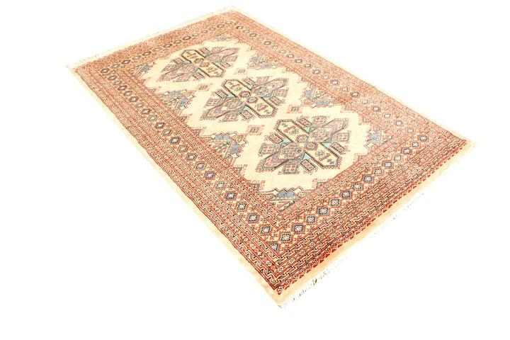 Blanched Almond Kafkazi 4' 1 x 6' 1 - No. 44925 - ALRUG Rug Store