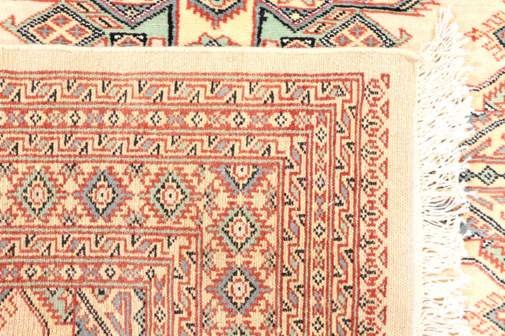 Blanched Almond Kafkazi 4' 1 x 6' 1 - No. 44925 - ALRUG Rug Store