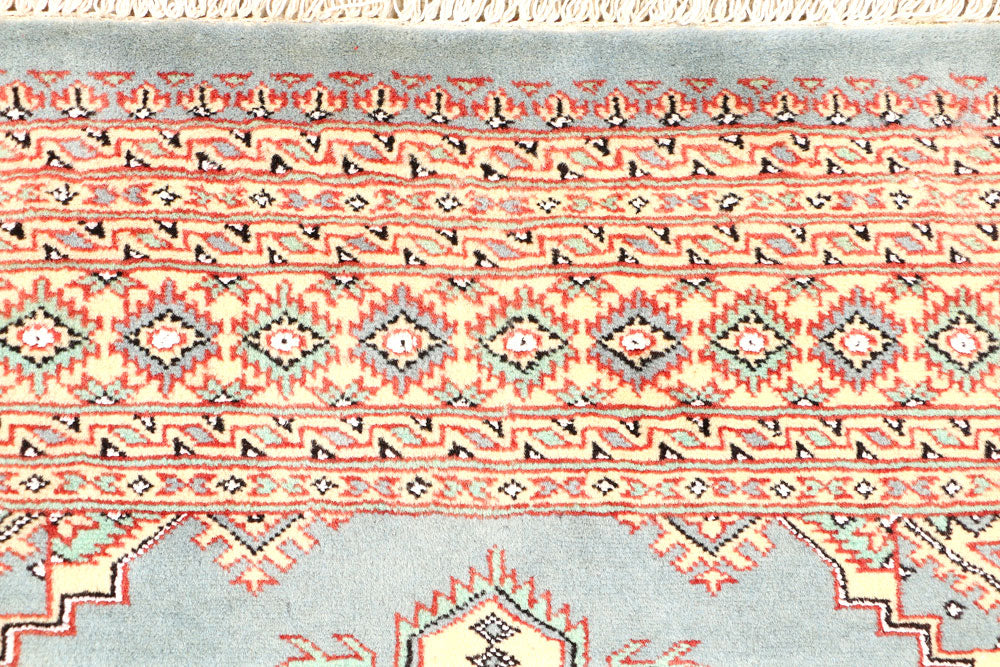 Light Slate Grey Kafkazi 4' x 6' - No. 44927 - ALRUG Rug Store