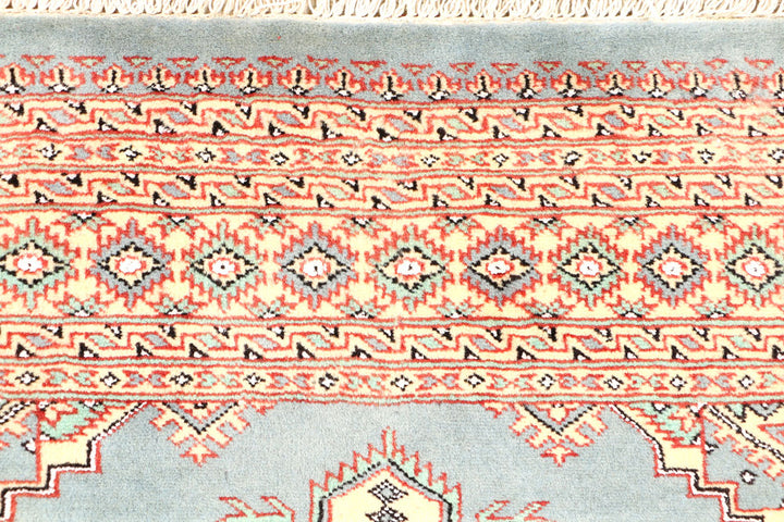 Light Slate Grey Kafkazi 4' x 6' - No. 44927 - ALRUG Rug Store