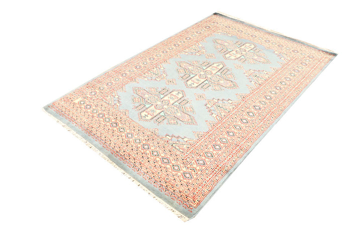 Light Slate Grey Kafkazi 4' x 6' - No. 44927 - ALRUG Rug Store