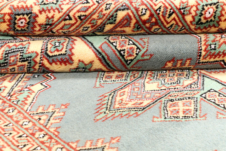 Light Slate Grey Kafkazi 4' x 6' - No. 44927 - ALRUG Rug Store