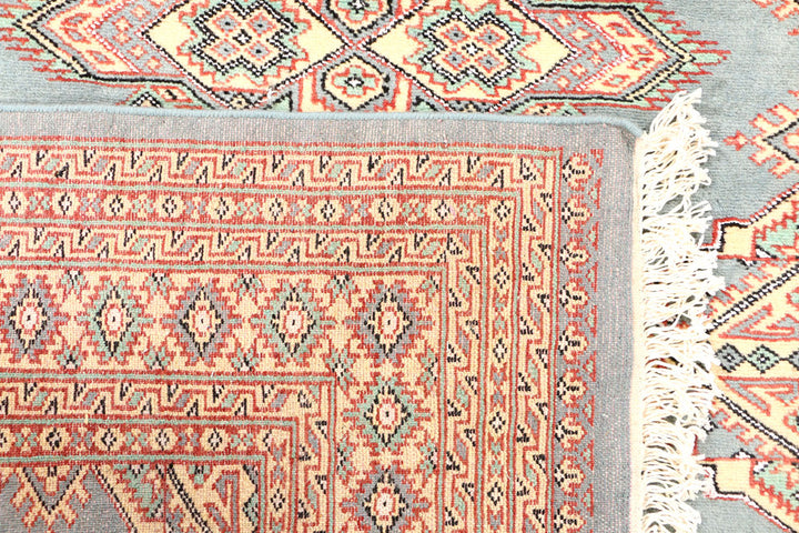 Light Slate Grey Kafkazi 4' x 6' - No. 44927 - ALRUG Rug Store