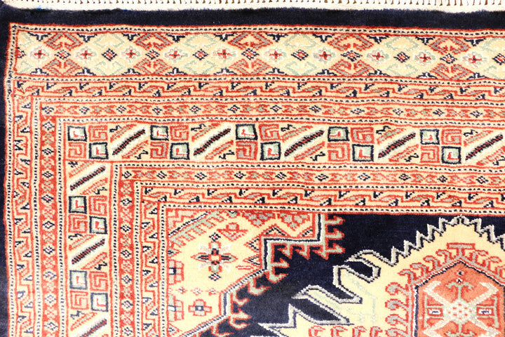 Midnight Blue Kafkazi 4' x 5' 11 - No. 44930 - ALRUG Rug Store