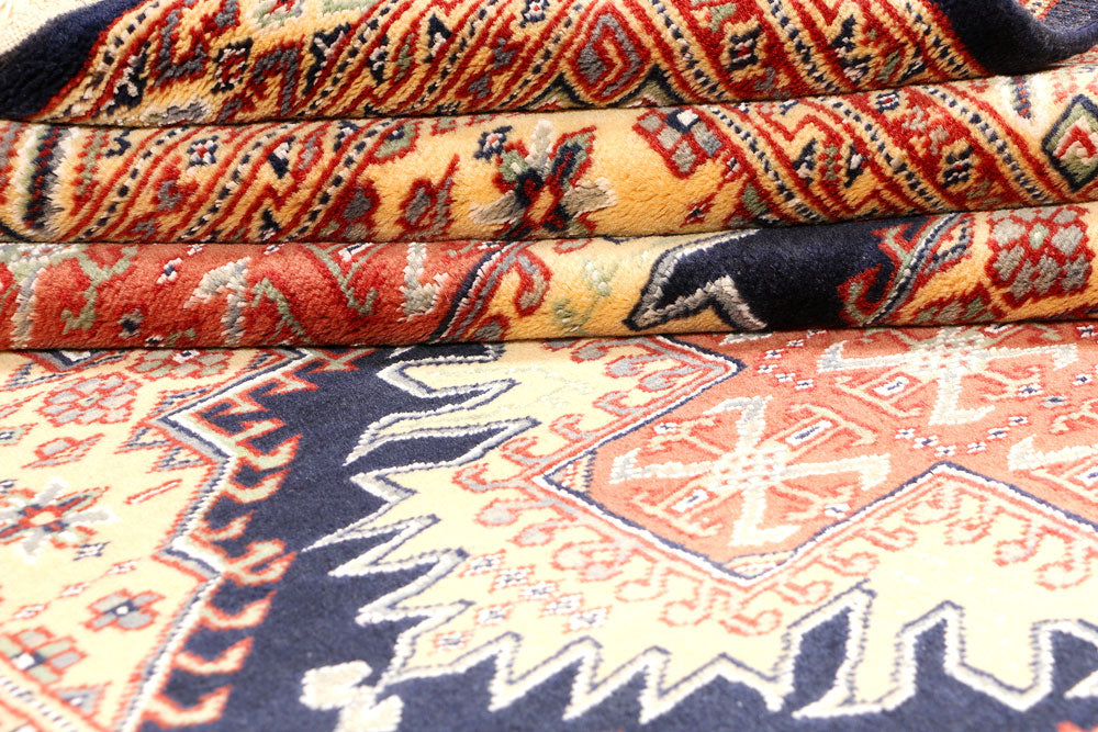 Midnight Blue Kafkazi 4' x 5' 11 - No. 44930 - ALRUG Rug Store