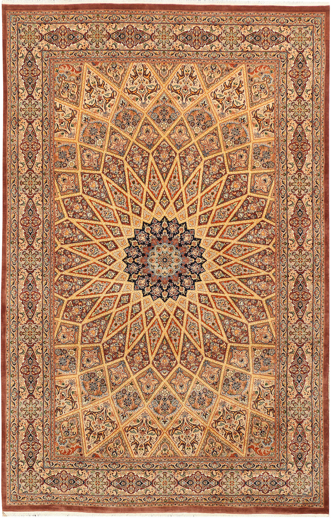 Multi Colored Gombud 4' 7 x 7' 1 - No. 44935 - ALRUG Rug Store