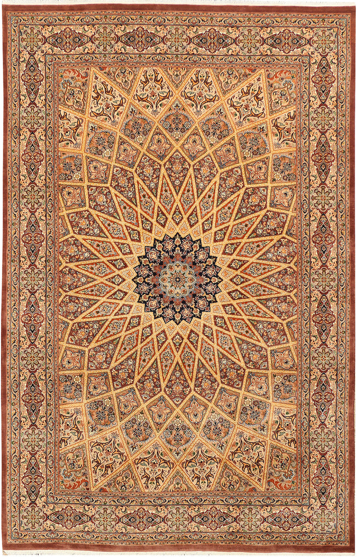 Multi Colored Gombud 4' 7 x 7' 1 - No. 44935 - ALRUG Rug Store