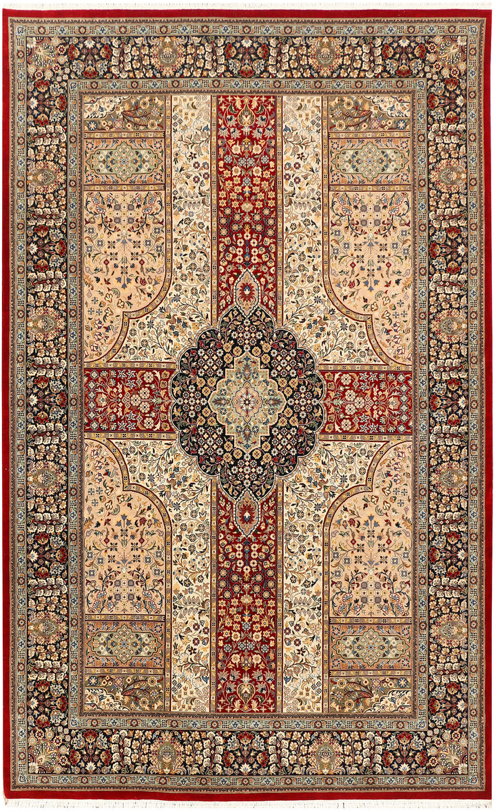 Multi Colored Isfahan 4' 7 x 7' 5 - No. 44937 - ALRUG Rug Store