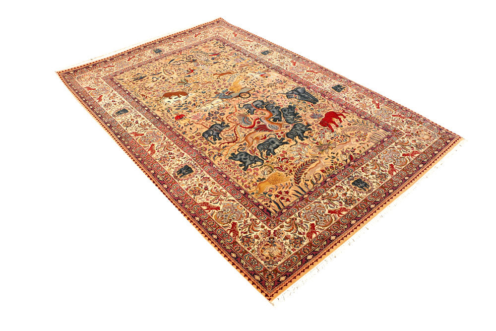 Peru Hunting 4' 7 x 6' 11 - No. 44938 - ALRUG Rug Store