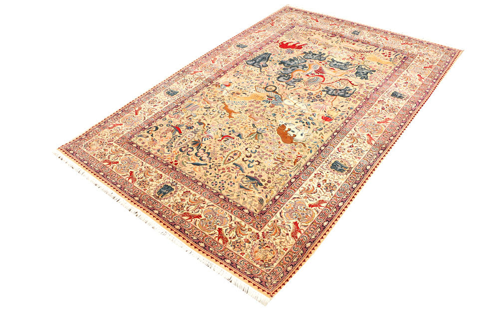 Peru Hunting 4' 7 x 6' 11 - No. 44938 - ALRUG Rug Store