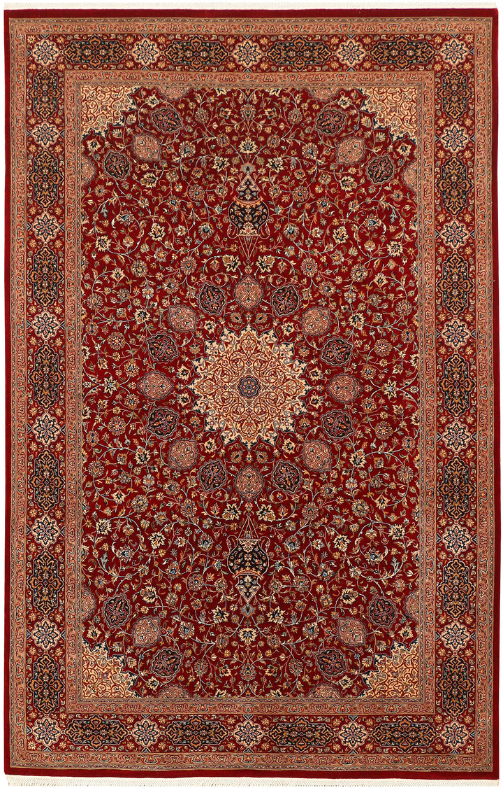 Maroon Ardibil 4' 7 x 7' 1 - No. 44939 - ALRUG Rug Store