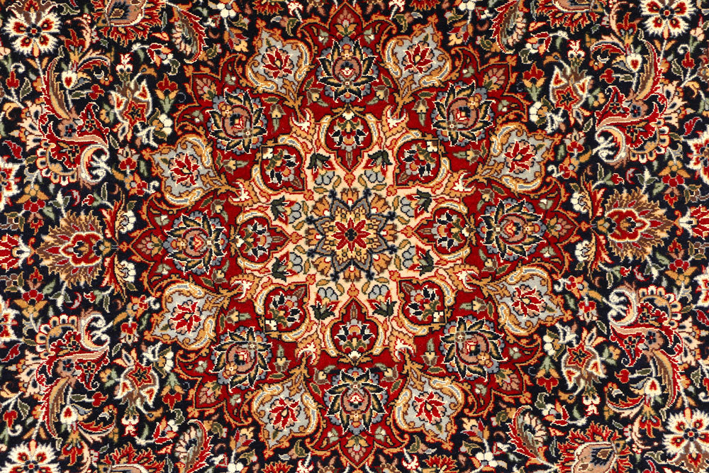 Black Ardibil 4' 6 x 6' 10 - No. 44940 - ALRUG Rug Store