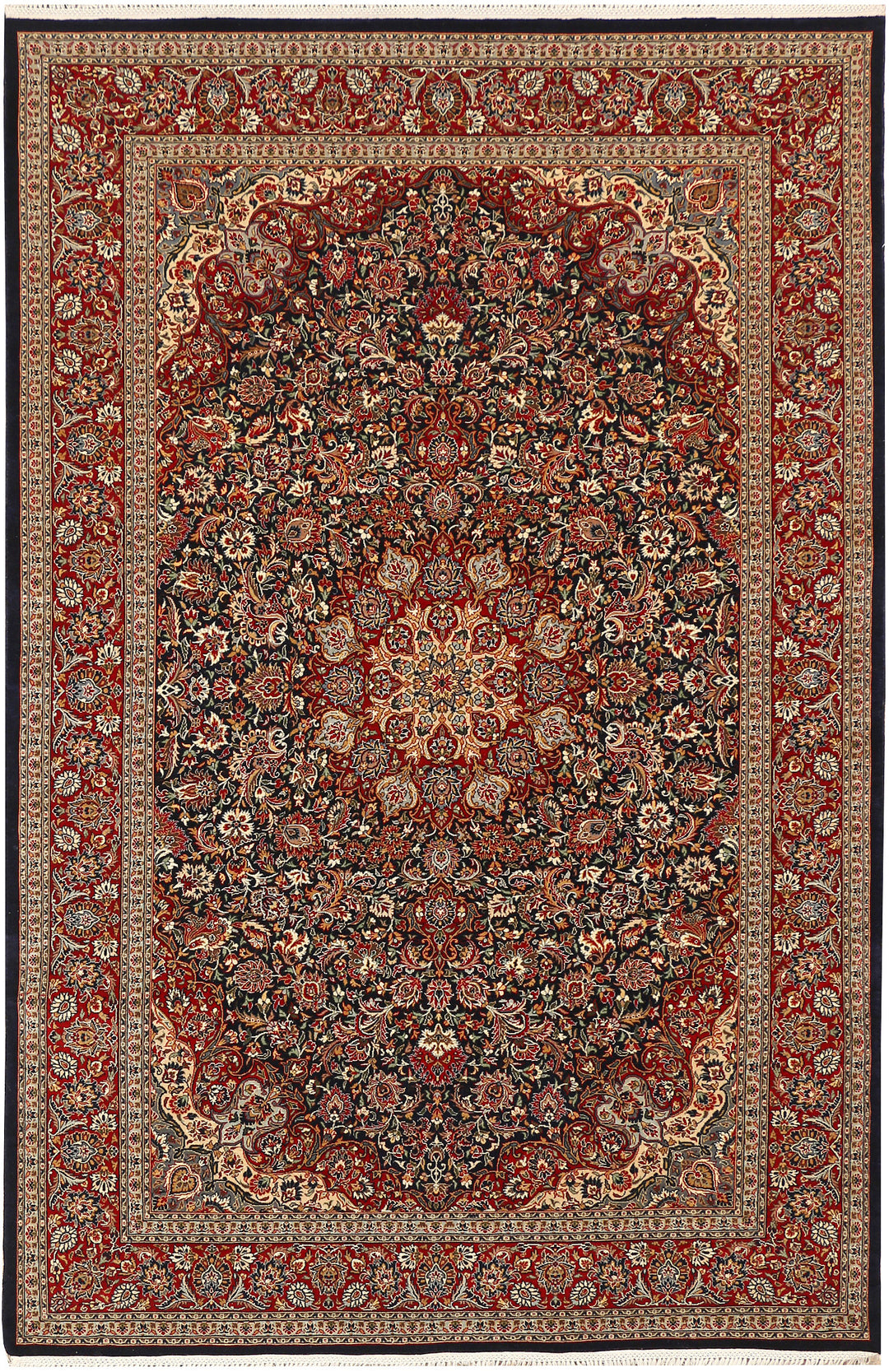 Black Ardibil 4' 6 x 6' 10 - No. 44940 - ALRUG Rug Store