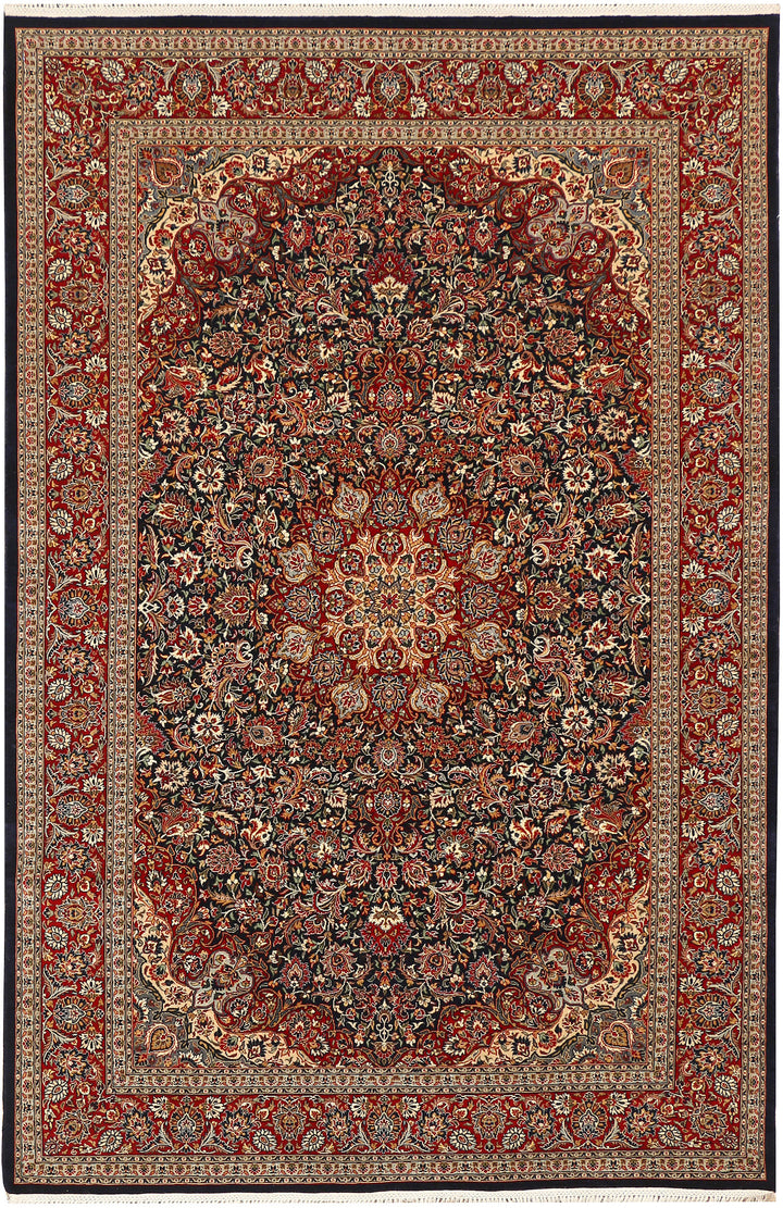 Black Ardibil 4' 6 x 6' 10 - No. 44940 - ALRUG Rug Store