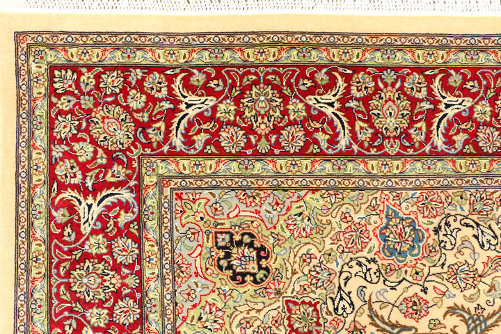 Navajo White Kashan 4' 7 x 7' 2 - No. 44942 - ALRUG Rug Store