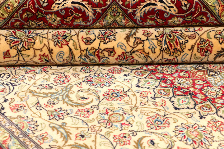 Navajo White Kashan 4' 7 x 7' 2 - No. 44942 - ALRUG Rug Store