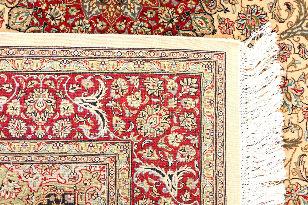 Navajo White Kashan 4' 7 x 7' 2 - No. 44942 - ALRUG Rug Store