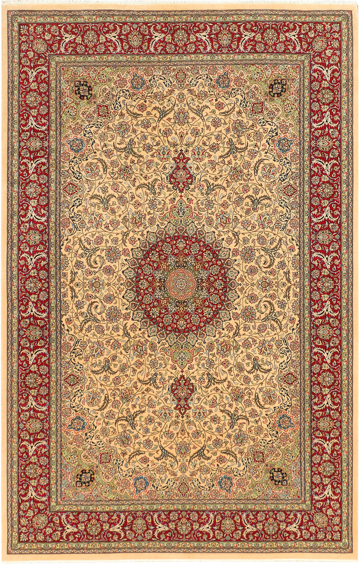 Navajo White Kashan 4' 7 x 7' 2 - No. 44942 - ALRUG Rug Store