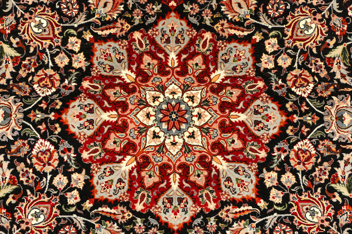 Black Ardibil 4' 8 x 7' 1 - No. 44944 - ALRUG Rug Store