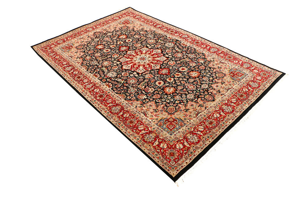 Black Ardibil 4' 8 x 7' 1 - No. 44944 - ALRUG Rug Store